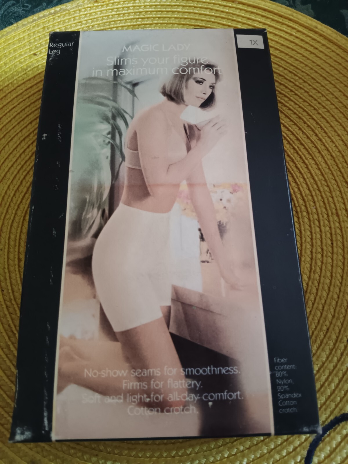 Vintage Exquisite Form Magic Lady Long Leg Panty Girdle New In Box Size 1x Beige