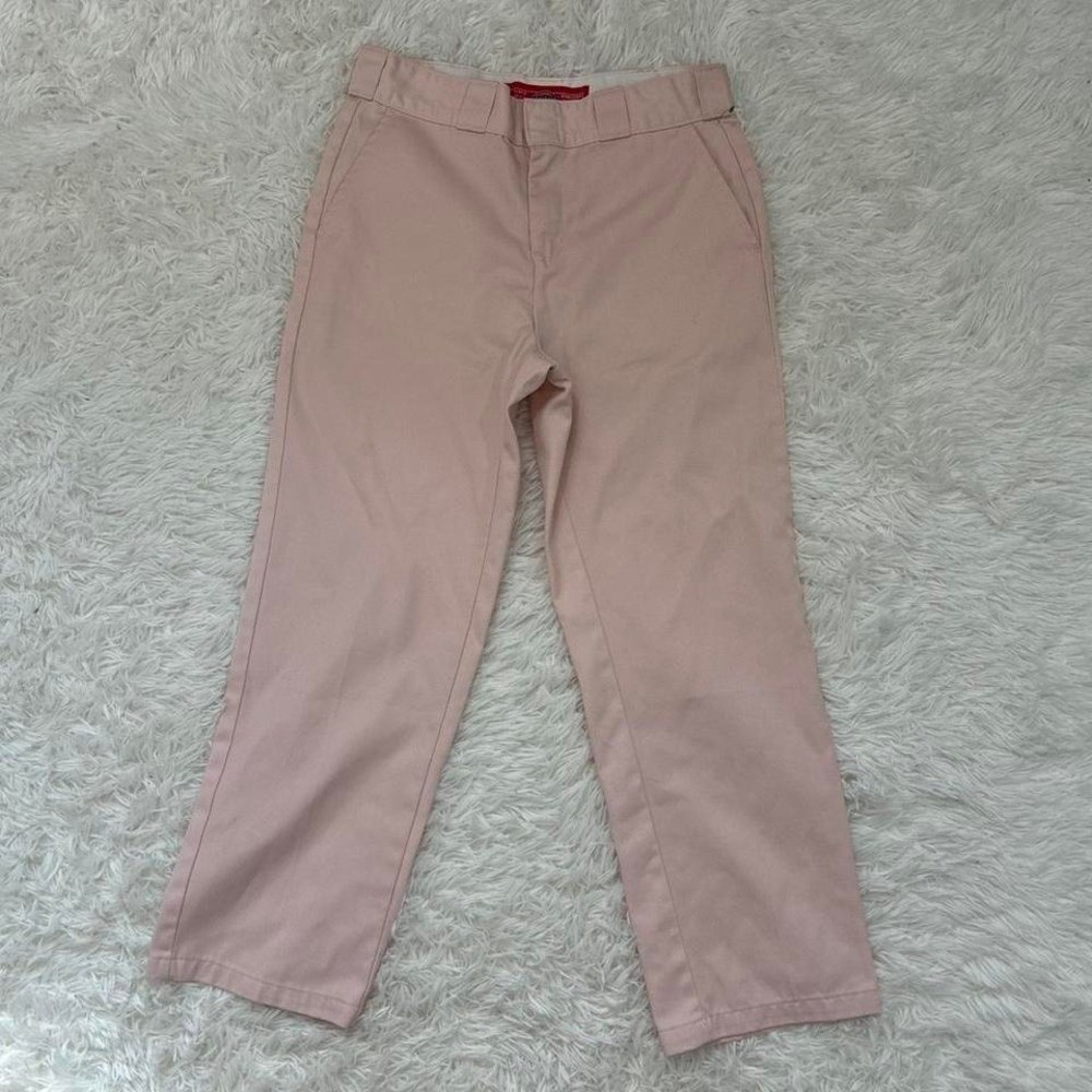 Vintage Coquette Barbie Glam Dickies pink straight leg trousers