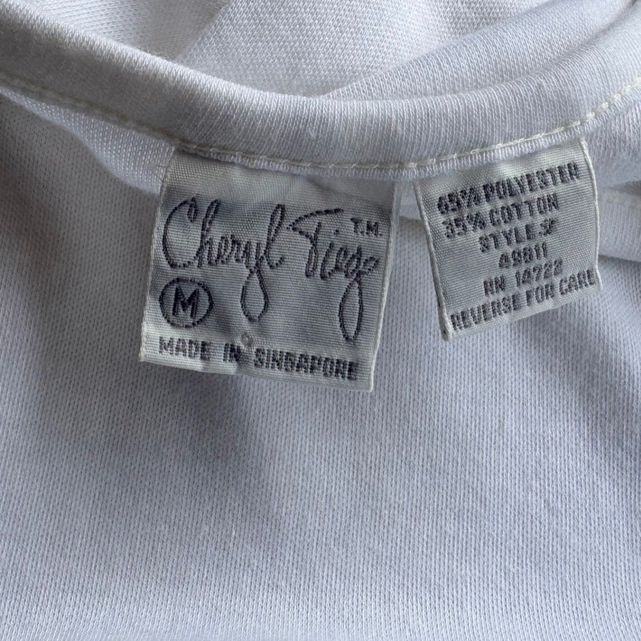 Vintage Cheryl Tiegs White Drop Waist Tank Dress Medium 80s Minimalist Midi