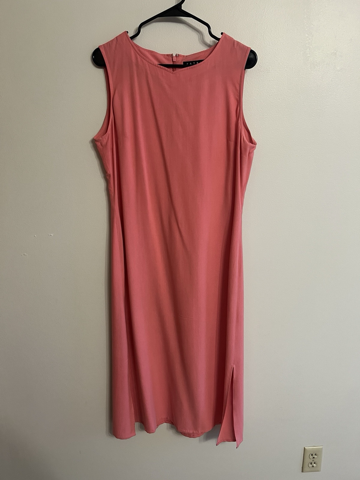 Vintage Patrick Dress Womens Dress Pink 100% Silk 1990’s Size 14