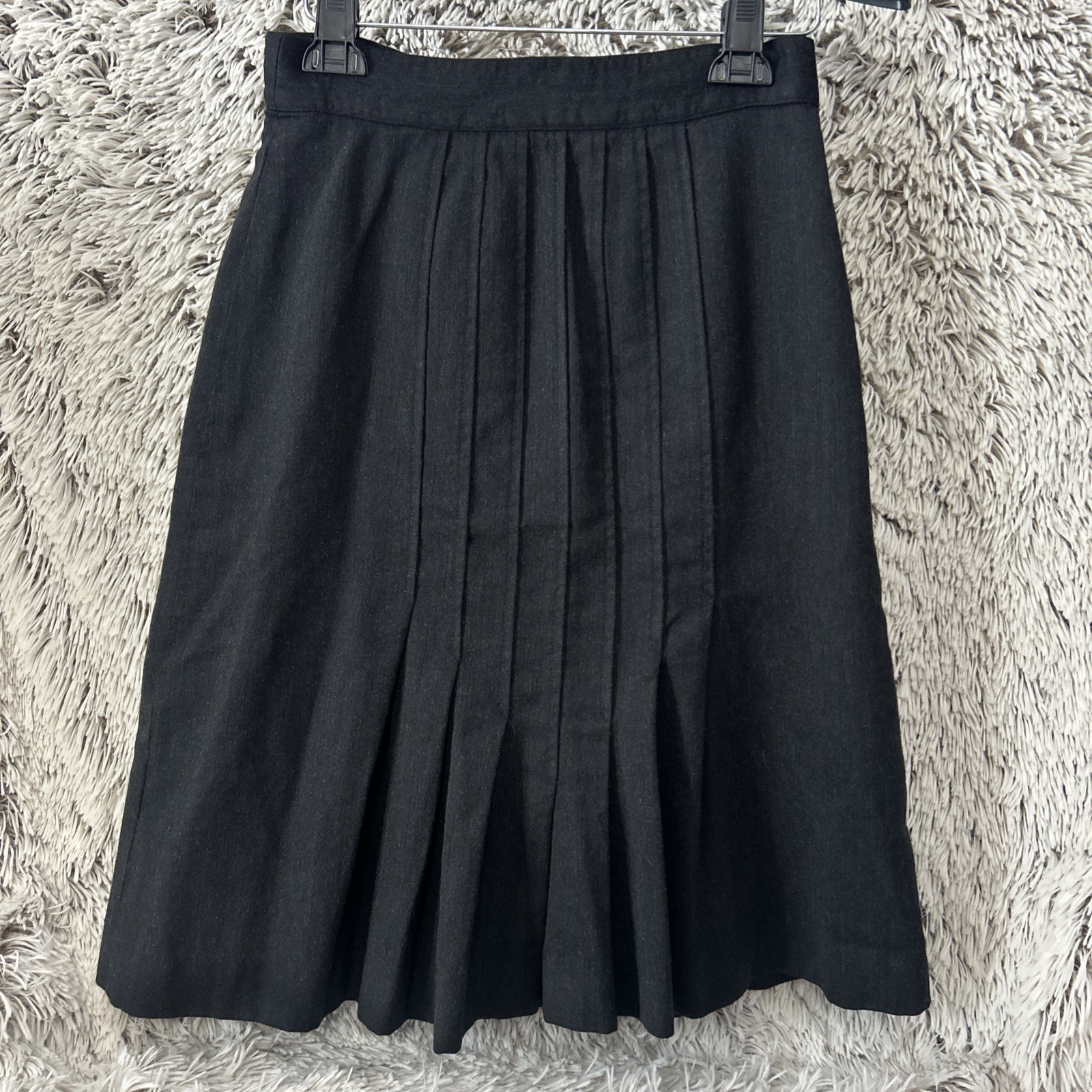 Vintage Bruestle Wool A Line Pleated Skirt Germany Old Money Academia Hertitage