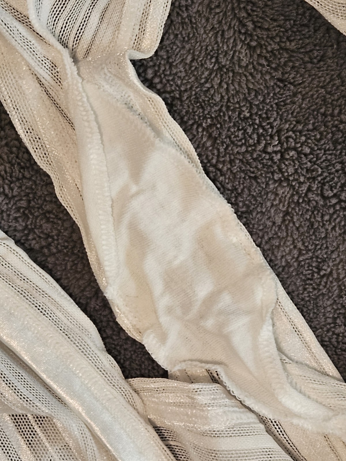 VTG Vassarette Women’s Boyleg Semi-Sheer Panties White Size: 9/48