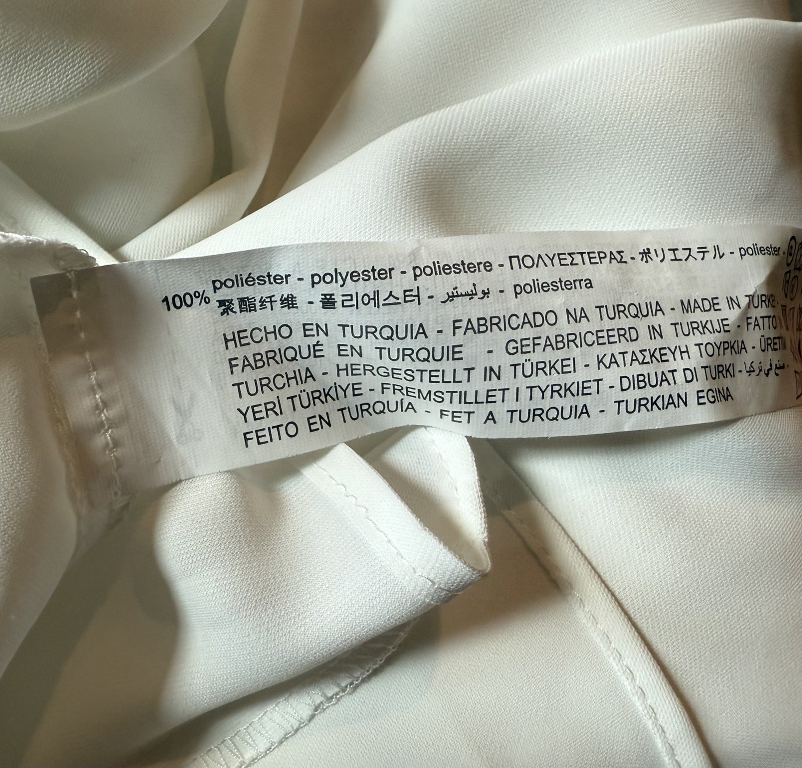 ZARA White Oversized Shirt Dress S High Low Button Front Batwing Dolman Sleeve