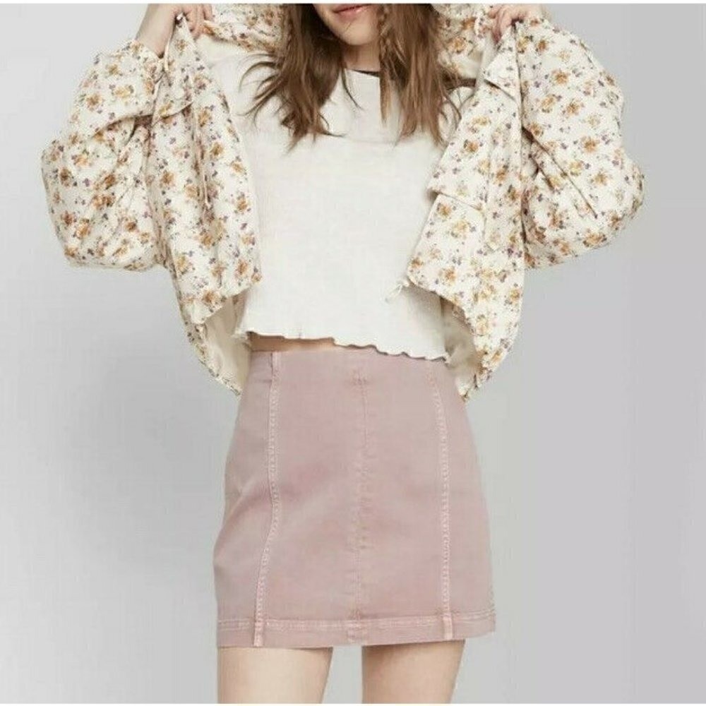 Wild Fable Dusty Pink Rose Jean Mini Skirt Women’s Juniors 0