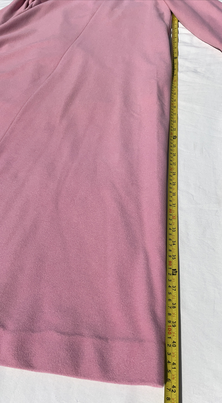 VTG Vanity Fair pink fleece Embroidered Zip Robe Lounger USA Dacron Polyester M