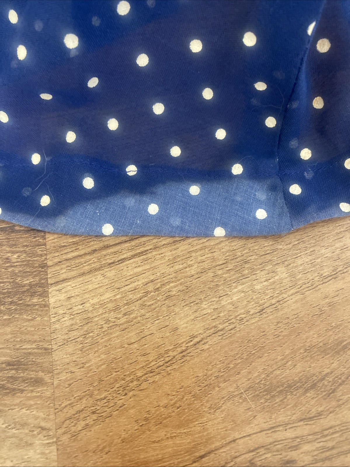 Vintage Coco California Blue with polkadots maxi dress size 10 Paper Tag Lined