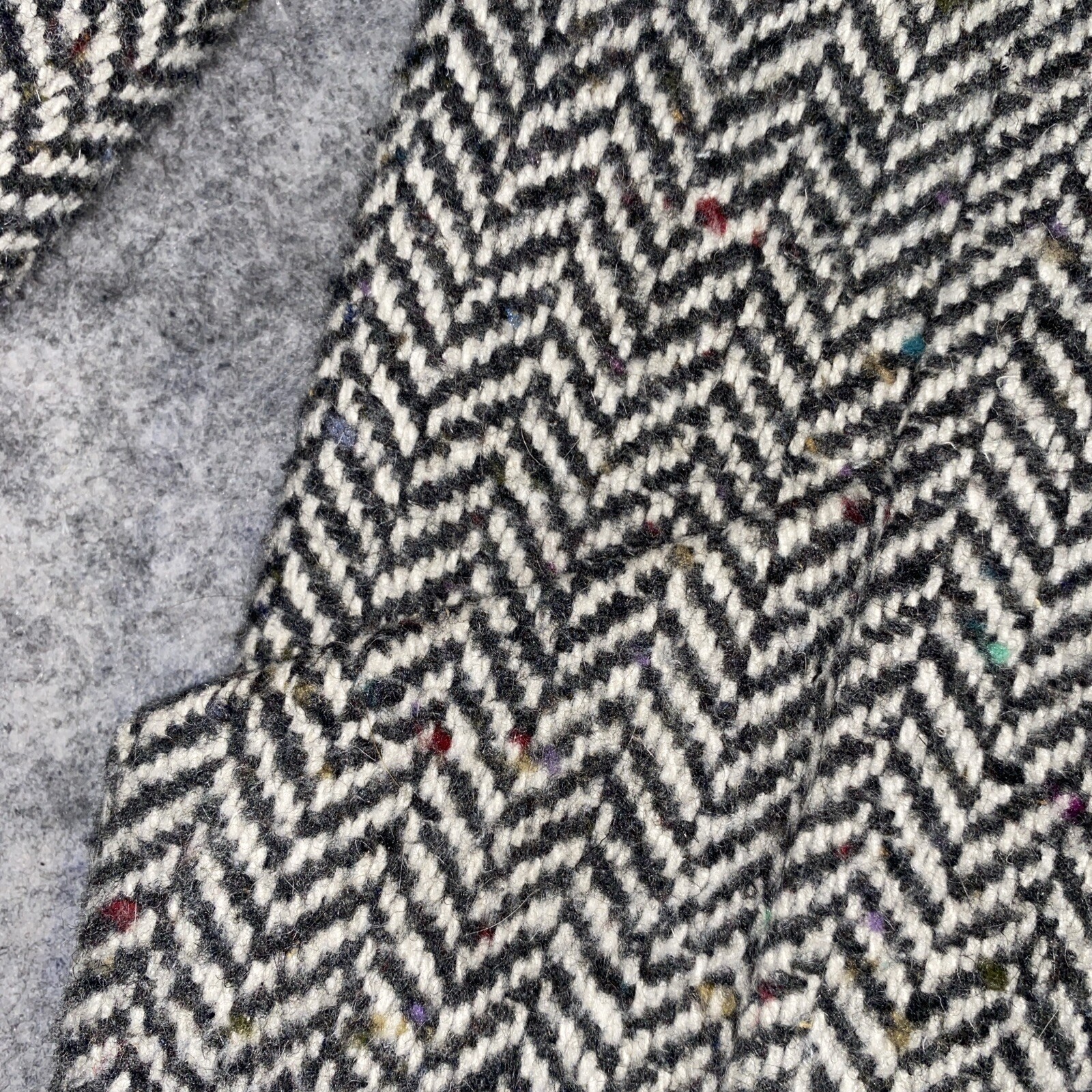 Vintage Braeton Women’s 7/8 Wool Coat Herringbone Wool Blend Lined Pockets
